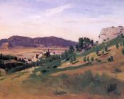 Olevano, the Town and the Rocks - 让·巴蒂斯特·卡米耶·柯罗